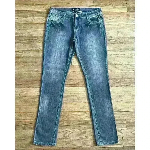 C-Jes Jeans Denim - C-Jes Women's skinny jeans size 17 mid-rise stretch denim